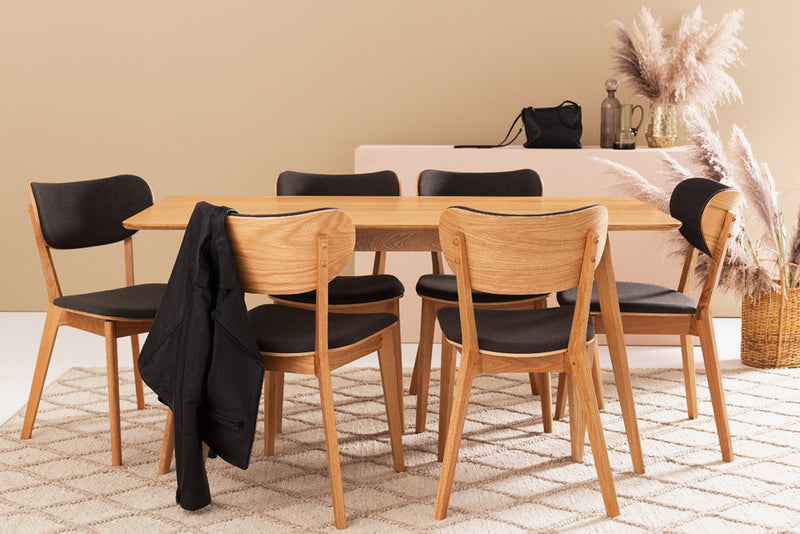 Radius Dining Table 160x80 (Oak Top)