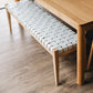 Indo Woven Bench 150 Duck Egg