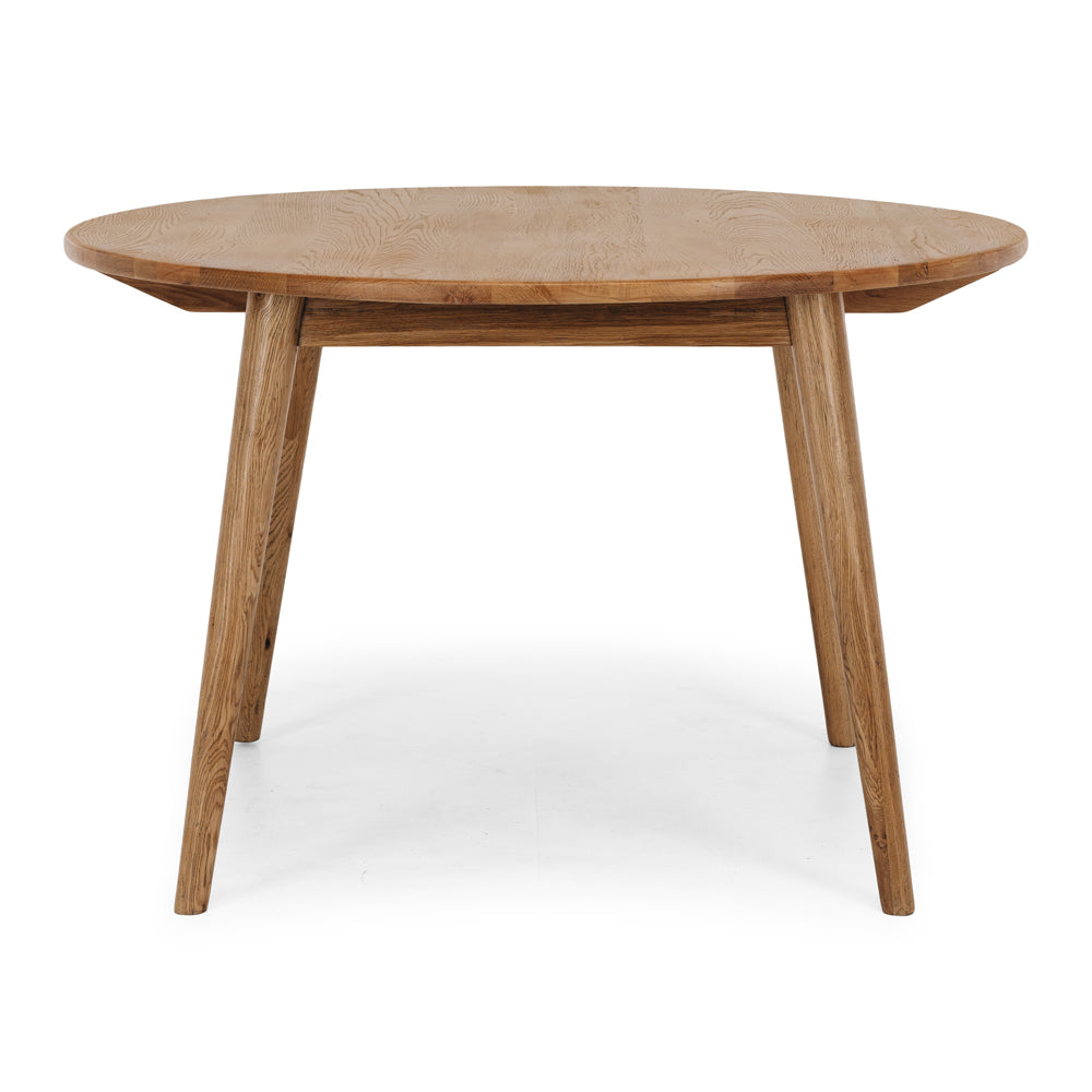 Reeves Dining Table 120 Rd (Smoked Oak)