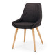 Bari Dining Chair Dark Grey (Oak Leg)