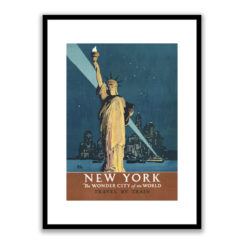 New York Travel Poster 1927 Framed Print