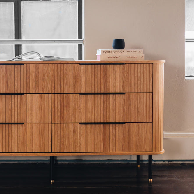 Anders Dresser 6 Drawers (Natural Oak)