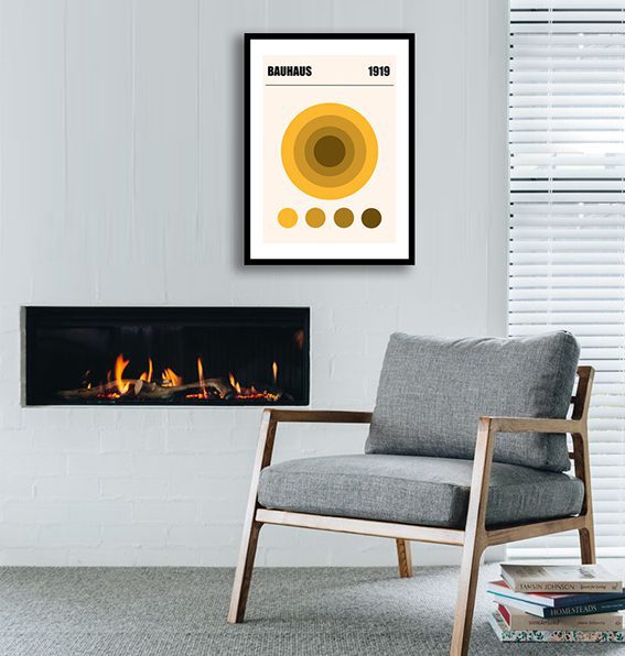 Bauhaus Yellow 1919 Framed Print