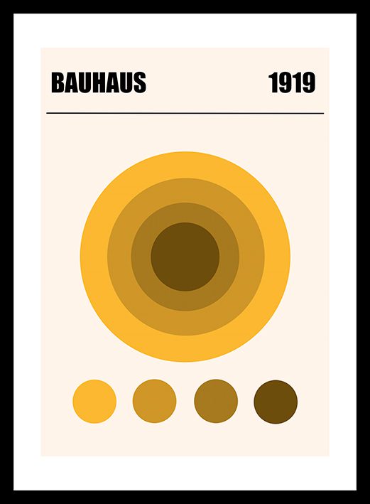 Bauhaus Yellow 1919 Framed Print