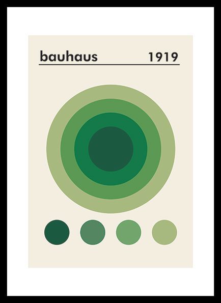 Bauhaus Green 1919 Framed Print