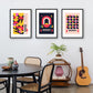 Bauhaus Retro Set of Framed Prints