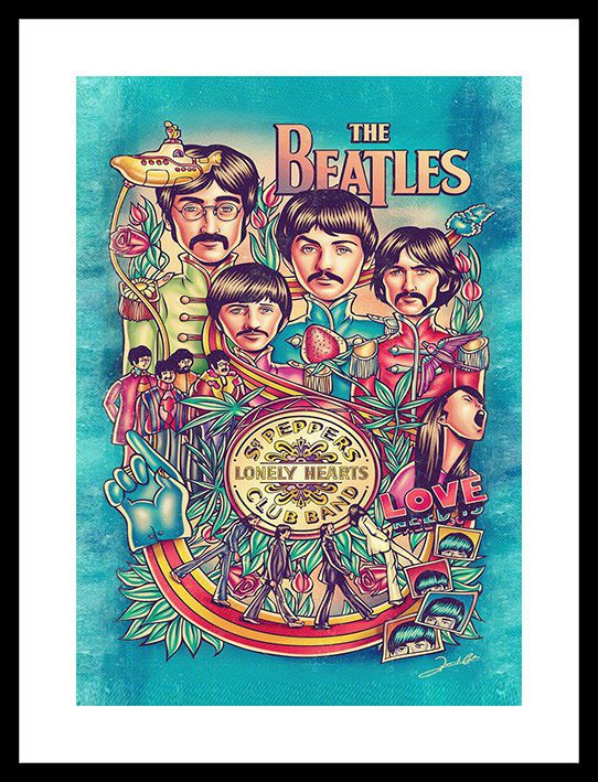 The Beatles Sgt Pepper Framed Print