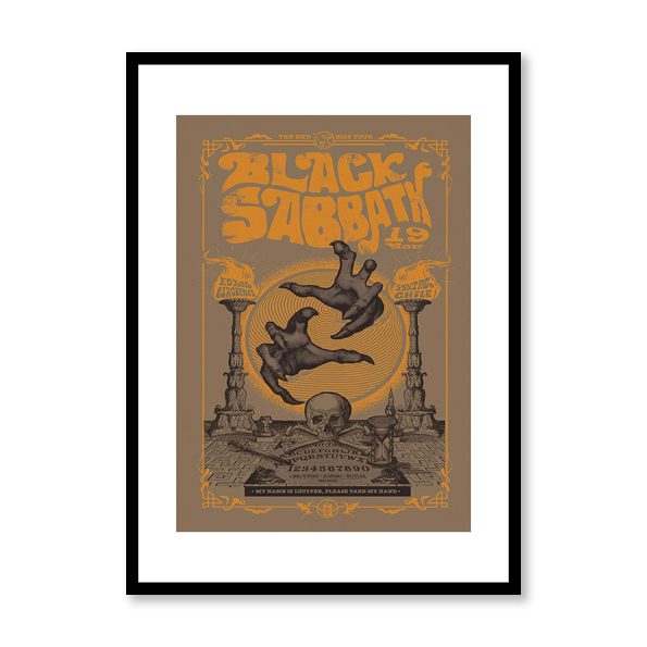 Black Sabbath Framed Print - BS0002