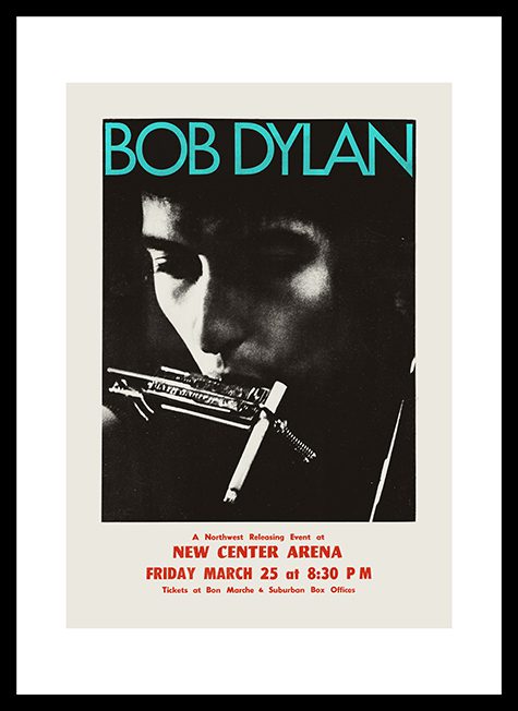 Bob Dylan New Center Arena Framed Print