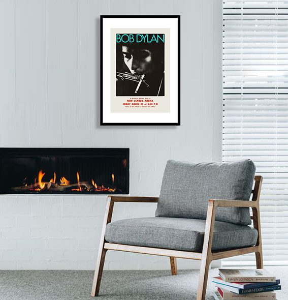 Bob Dylan New Center Arena Framed Print