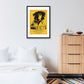 Bob Marley and The Wailers Yellow Framed Print