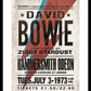 David Bowie Live at Hammersmith Framed Print