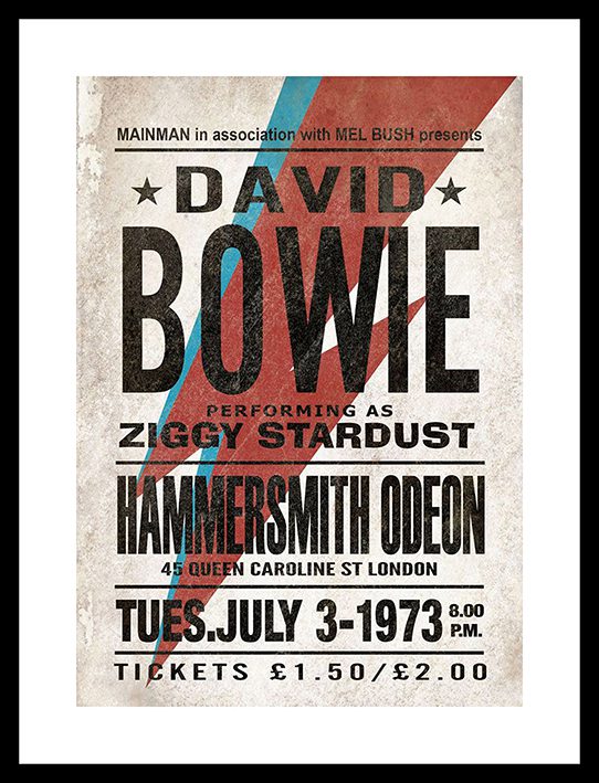 David Bowie Live at Hammersmith Framed Print