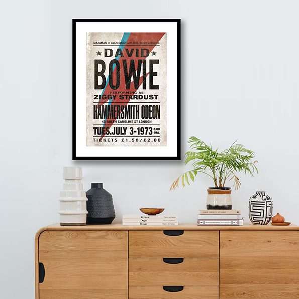 David Bowie Live at Hammersmith Framed Print