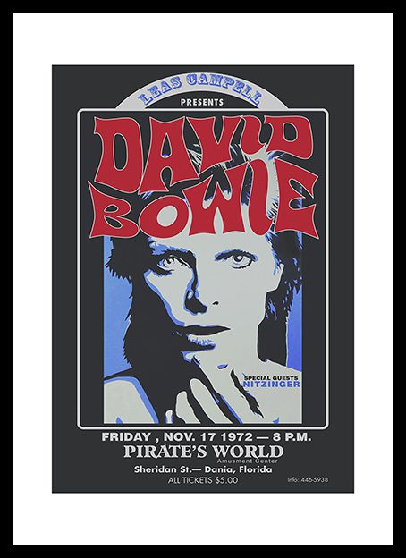 David Bowie Pirates World Framed Print