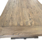 RECLAIMED ELM DINING TABLE W DOUBLE PED BASE - 3m