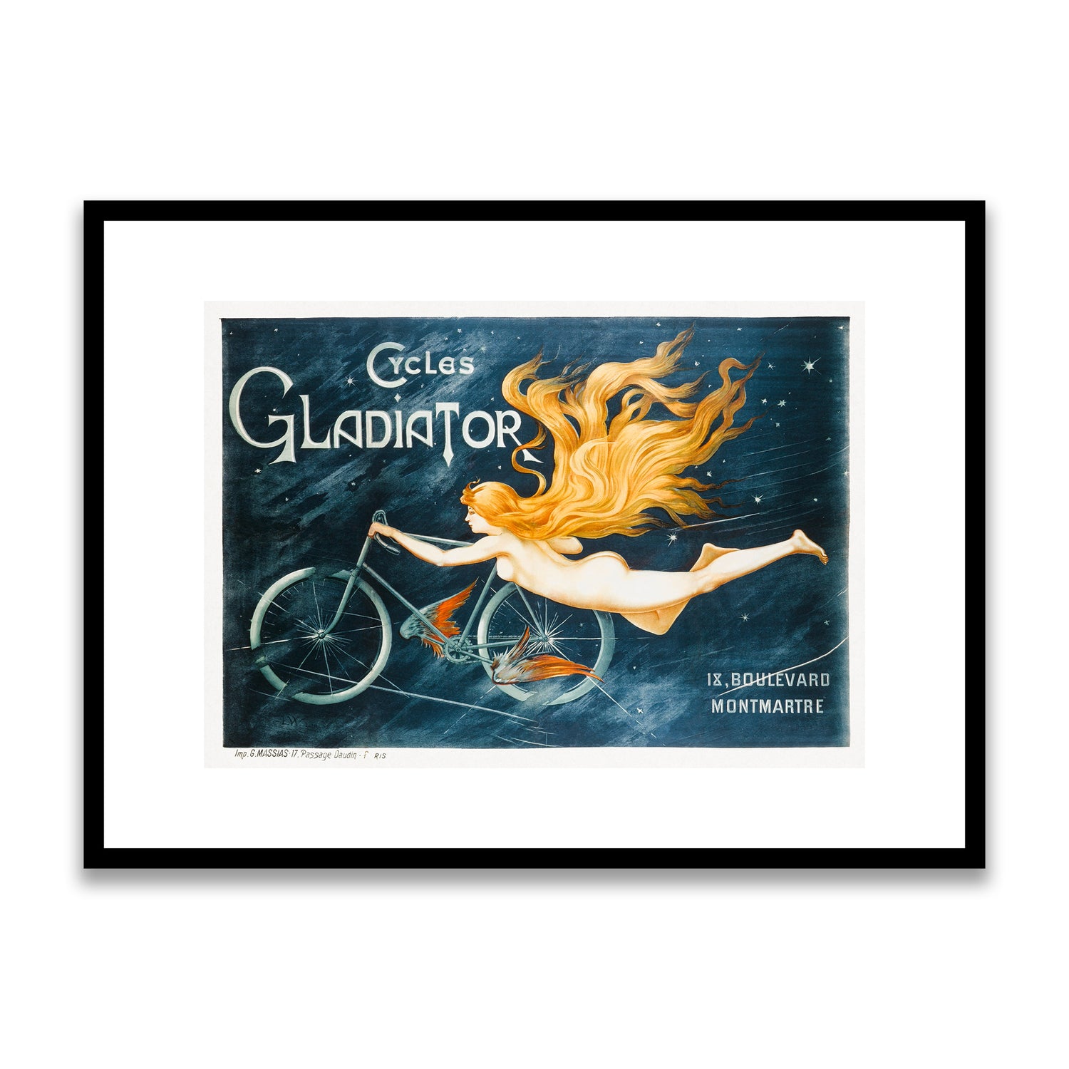 Cycles Gladiator 1895 Framed Print