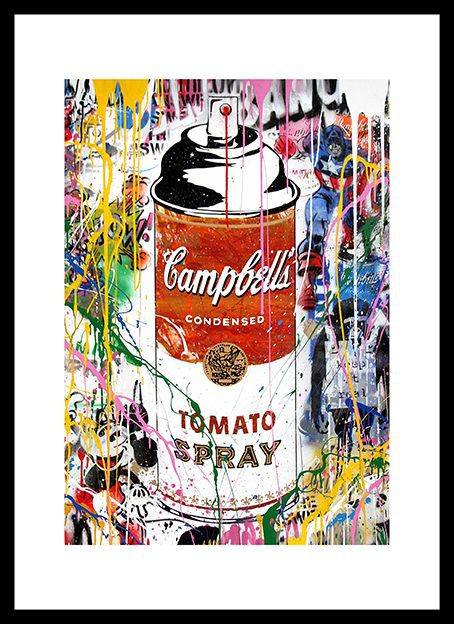 Campbells Tomato Spray Framed Print
