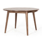 Reeves Dining Table 120 Rd (Deep Oak) - FLOOR MODEL + x4 Deep Oak Villa Chairs