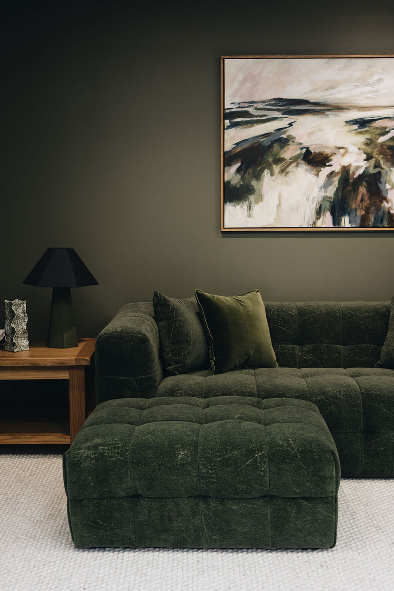 Michelin 3 Seater Sofa Dark Green