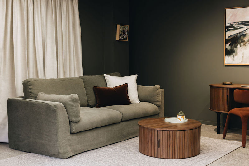 Palliser Round Coffee Table (Walnut)