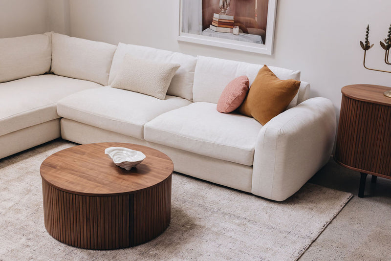 Palliser Round Coffee Table (Walnut)