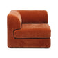 Harmony 3 Seater Modular Chaise Rust