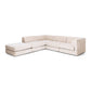 Harmony 4 Seater Modular Cnr Chaise LHF Sand