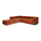 Harmony 4 Seater Modular Cnr Chaise LHF Rust
