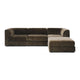 Harmony 3 Seater Modular Chaise Olive