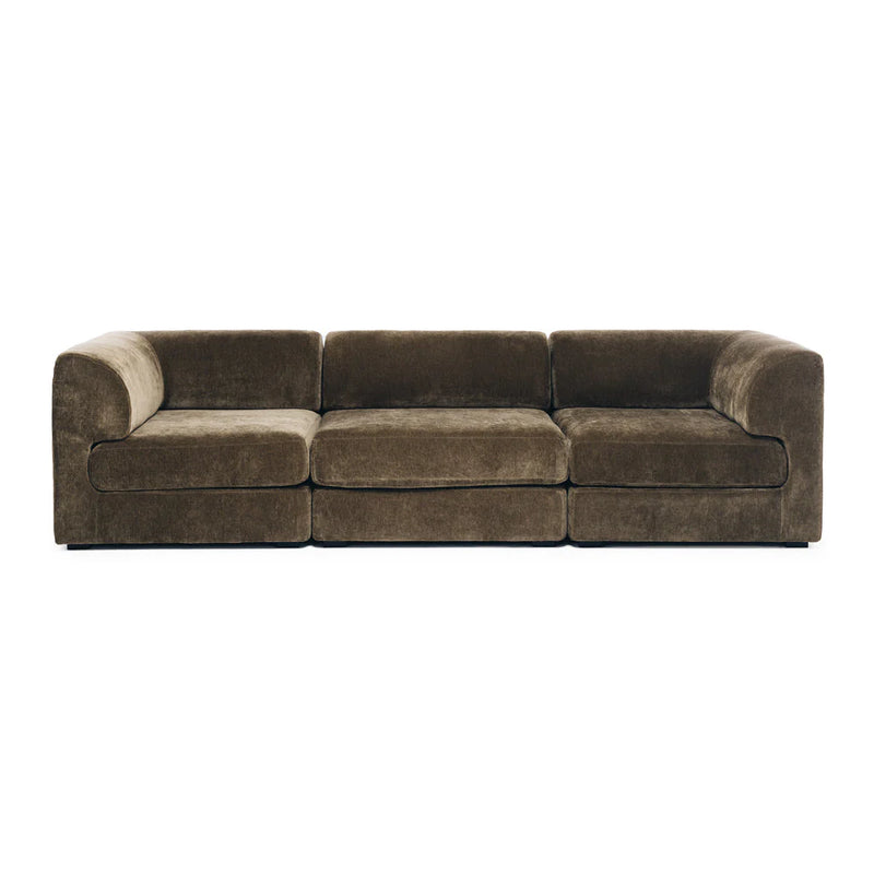 Harmony 3 Seater Modular Olive