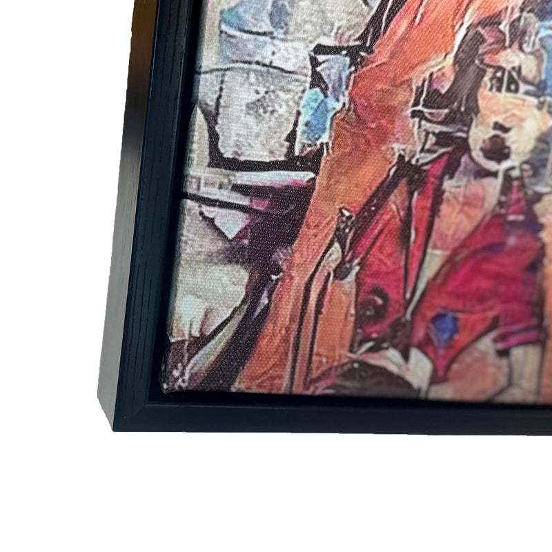 Framed Canvas Print - Colour Cityscape