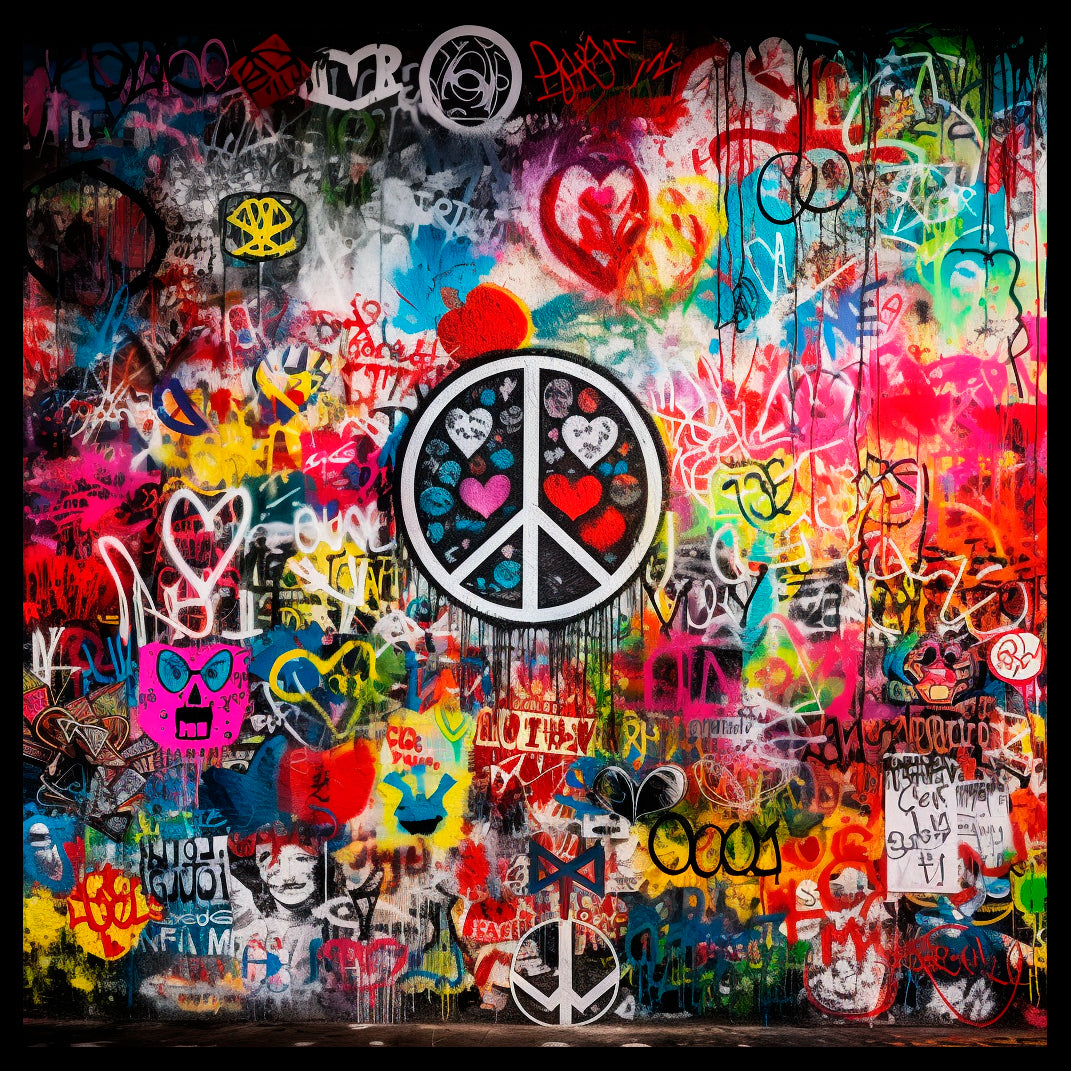 Framed Canvas Print - Peace