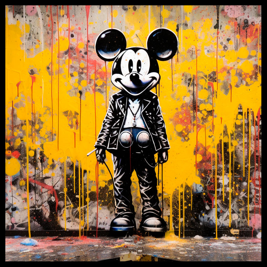 Framed Canvas Print - Mickey II