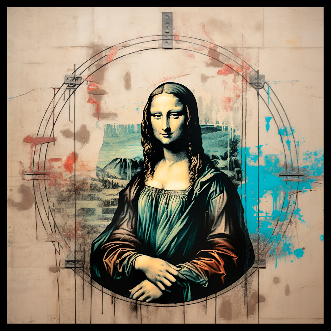 Framed Canvas Print - Mona Lisa