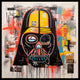 Framed Canvas Print - Basquiat Darth Vader