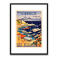Greece Athens Travel Poster Framed Print
