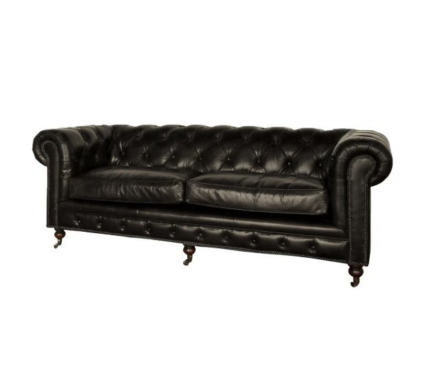 HAMPTON COURT 3 SEATER BELON BLACK