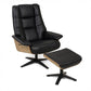 Hampton Relax Reclining Chair & Footstool Leather