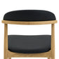 Hopper Dining Chair (Natural Oak) PU Black
