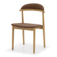 Hopper Dining Chair (Natural Oak) PU Sable