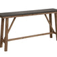 Dallas Console Table with Concrete Top