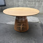 Solid Teak 1200 round Dining Table - Floor Model