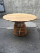 Solid Teak 1200 round Dining Table - Floor Model