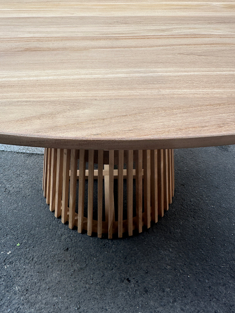 Solid Teak 1200 round Dining Table - Floor Model