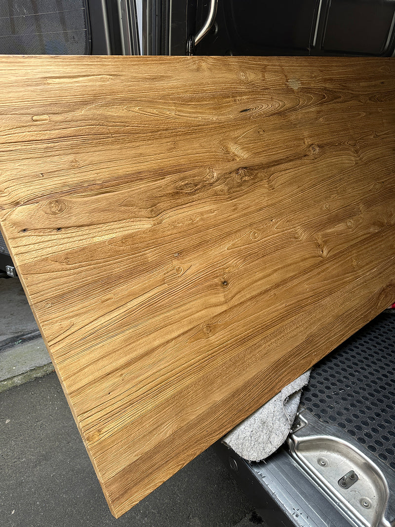 Solid Teak Rustic 180 Dining Table - FLOOR MODEL