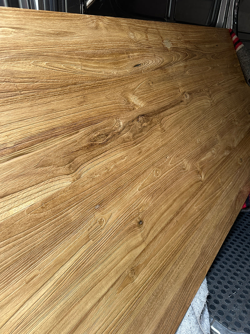 Solid Teak Rustic 180 Dining Table - FLOOR MODEL