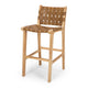 Indo Woven Highback Barstool Saddle