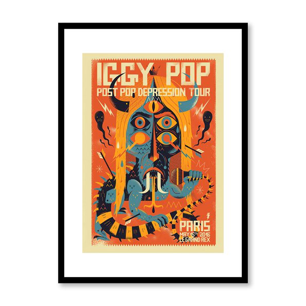 Iggy Pop Framed Print - IP0001