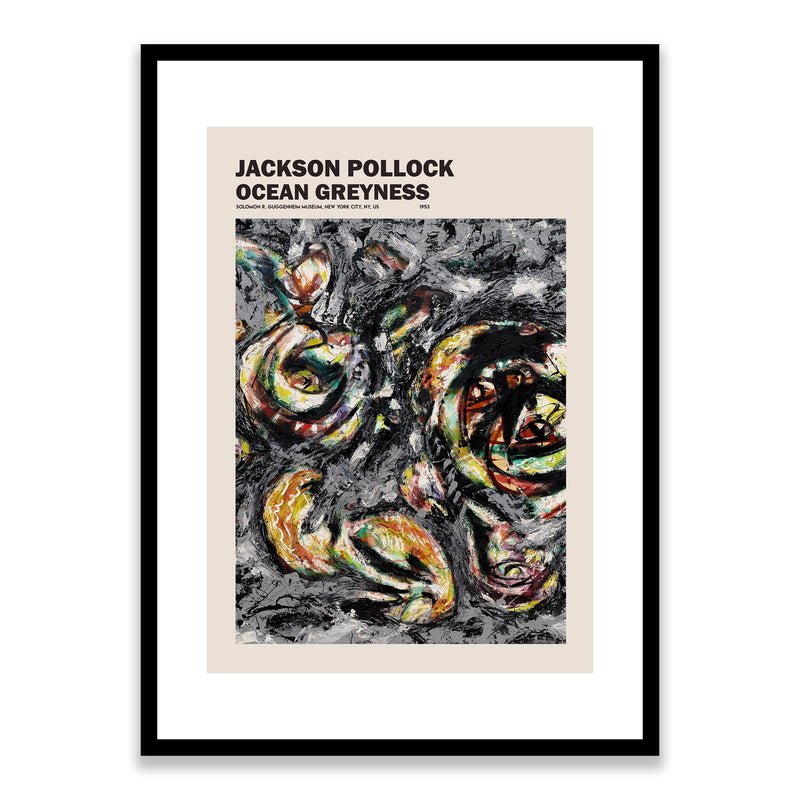 Jackson Pollock Ocean Greyness Framed Print